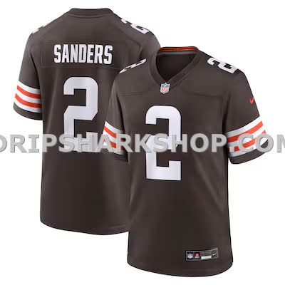 Mens Nike Shedeur Sanders Brown Cleveland Browns Game Jersey