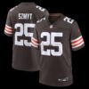 Mens Nike Andre Szmyt Brown Cleveland Browns Team Game Jersey