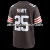 Mens Nike Andre Szmyt Brown Cleveland Browns Team Game Jersey