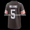 Mens Nike Quincy Williams Brown Cleveland Browns Team Game Jersey