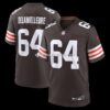 Mens Nike Joe Delamielleure Brown Cleveland Browns Game Retired Player Jersey