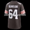 Mens Nike Joe Delamielleure Brown Cleveland Browns Game Retired Player Jersey