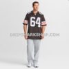 Mens Nike Joe Delamielleure Brown Cleveland Browns Game Retired Player Jersey