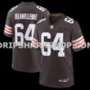 Mens Nike Joe Delamielleure Brown Cleveland Browns Game Retired Player Jersey