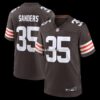 NFL08c925G04-38fbd8 Mens Nike Raheim Sanders Brown Cleveland Browns Team Game Jersey