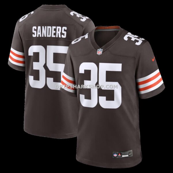 NFL08c925G04-38fbd8 Mens Nike Raheim Sanders Brown Cleveland Browns Team Game Jersey