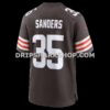 NFL08c925G06-a4a6f2 Mens Nike Raheim Sanders Brown Cleveland Browns Team Game Jersey