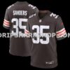 NFL08c925M01-baa825 Mens Nike Raheim Sanders Brown Cleveland Browns Team Game Jersey