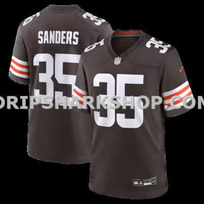 Mens Nike Raheim Sanders Brown Cleveland Browns Team Game Jersey
