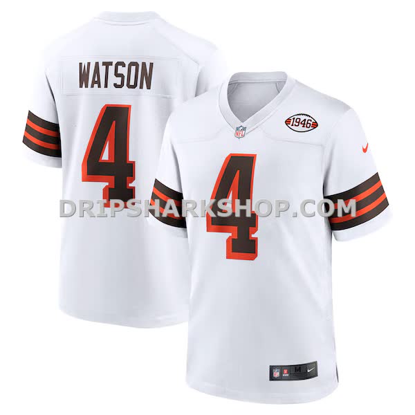 Mens Nike Deshaun Watson White Cleveland Browns Alternate Game Jersey Pi4798000