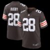 Mens Nike Tre Avery Brown Cleveland Browns Team Game Jersey