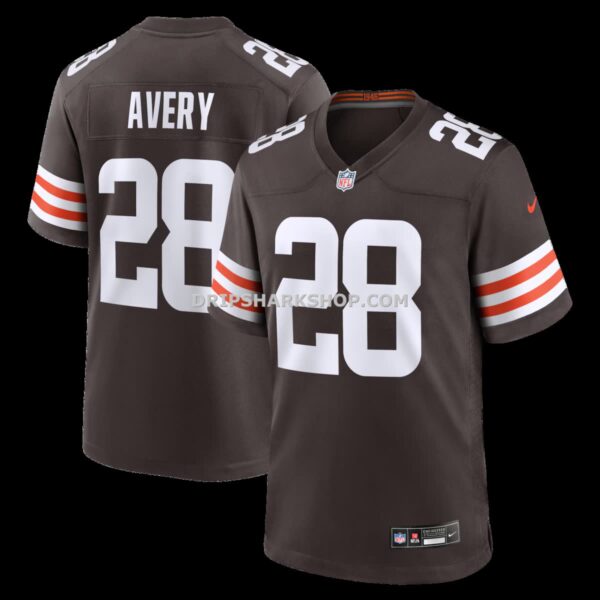 Mens Nike Tre Avery Brown Cleveland Browns Team Game Jersey