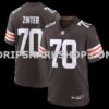 NFL08d0c9M01-14f517 Mens Nike Zak Zinter Brown Cleveland Browns Team Game Jersey