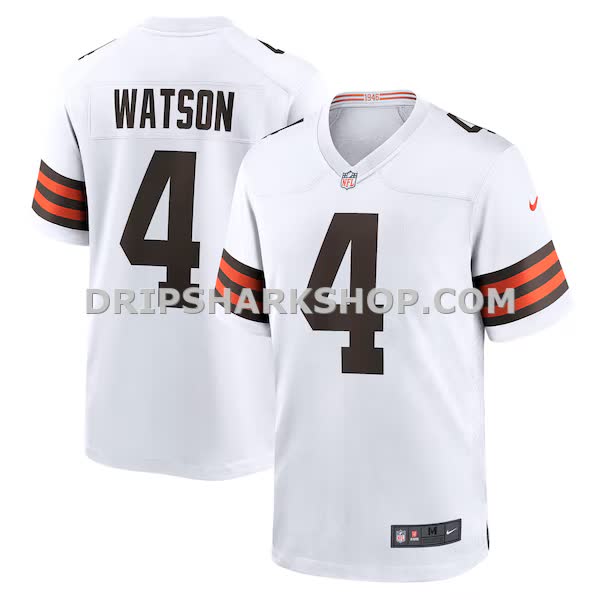 Mens Nike Deshaun Watson White Cleveland Browns Game Jersey Pi4798000