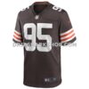 Mens Nike Myles Garrett Brown Cleveland Browns Player Game Jersey Pi3901000