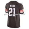 NFL08ded4G06-f0902c Mens Nike Denzel Ward Brown Cleveland Browns Vapor Fuse Limited Jersey