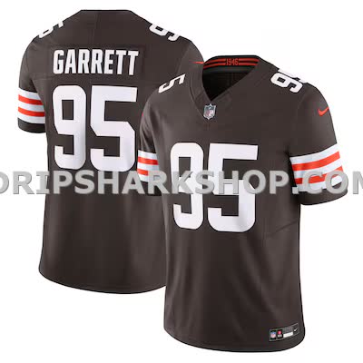 Mens Nike Myles Garrett Brown Cleveland Browns Team Vapor Fuse Limited Jersey