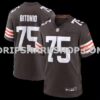 NFL08eeb8M01-653cb1 Mens Nike Joel Bitonio Brown Cleveland Browns Game Jersey