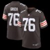 Mens Nike Lou Groza Brown Cleveland Browns Game Retired Player Jersey