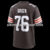Mens Nike Lou Groza Brown Cleveland Browns Game Retired Player Jersey