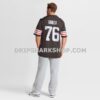 Mens Nike Lou Groza Brown Cleveland Browns Game Retired Player Jersey