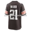 NFL08f39cG06-0e483e Mens Nike Denzel Ward Brown Cleveland Browns Game Jersey