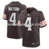 NFL08f514M01-1a6310 Mens Nike Deshaun Watson Brown Cleveland Browns Game Jersey Pi4798000