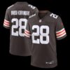 Mens Nike Jeremiah Owusu Koramoah Brown Cleveland Browns Game Player Jersey