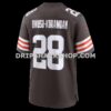 Mens Nike Jeremiah Owusu Koramoah Brown Cleveland Browns Game Player Jersey
