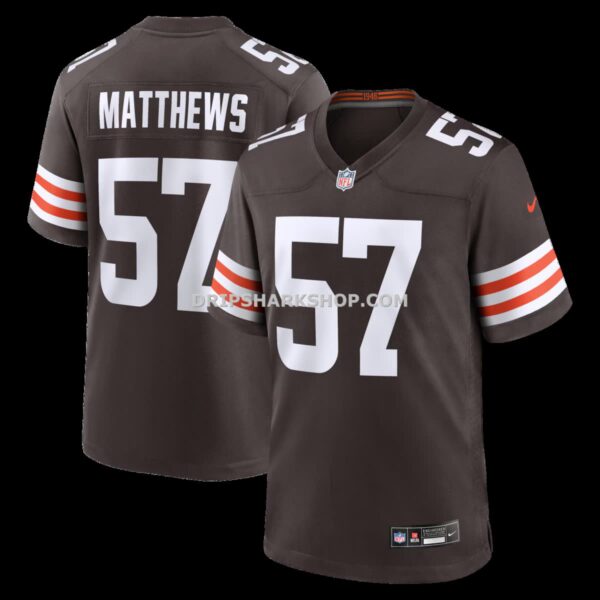 NFL08ffa5G04-d0ead7 Mens Nike Clay Matthews Brown Cleveland Browns Game Retired Player Jersey