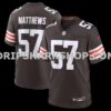 NFL08ffa5M01-13cc62 Mens Nike Clay Matthews Brown Cleveland Browns Game Retired Player Jersey