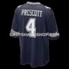 Mens Nike Dak Prescott Navy Dallas Cowboys Game Team Jersey