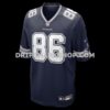 Mens Nike Luke Schoonmaker Navy Dallas Cowboys Team Game Jersey