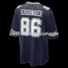 Mens Nike Luke Schoonmaker Navy Dallas Cowboys Team Game Jersey