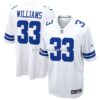 NFL090647G04-41df0f Mens Nike Javonte Williams White Dallas Cowboys Game Jersey