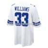 NFL090647G07-511678 Mens Nike Javonte Williams White Dallas Cowboys Game Jersey