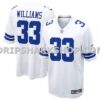 NFL090647M01-e2aceb Mens Nike Javonte Williams White Dallas Cowboys Game Jersey