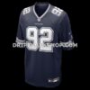 NFL09156aG05-a727e3 Mens Nike Quinnen Williams Navy Dallas Cowboys Team Game Jersey