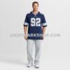 NFL09156aG07-eec0ad Mens Nike Quinnen Williams Navy Dallas Cowboys Team Game Jersey