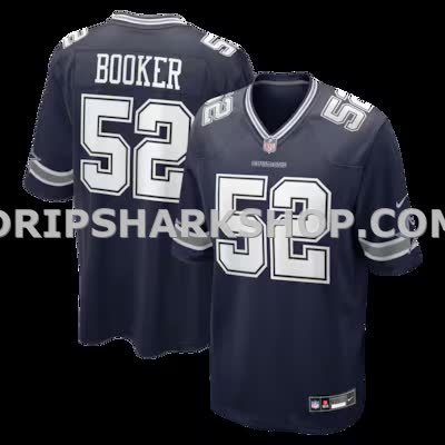 Mens Nike Tyler Booker Navy Dallas Cowboys Team Game Jersey
