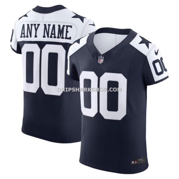 NFL09187dG04-a6d616 Mens Nike Navy Dallas Cowboys Vapor Fuse Elite Custom Jersey