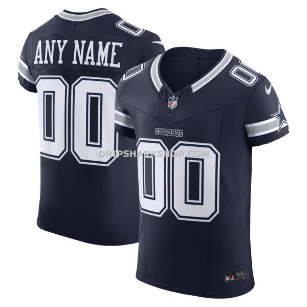 NFL09187dG10-d5971a Mens Nike Navy Dallas Cowboys Vapor Fuse Elite Custom Jersey