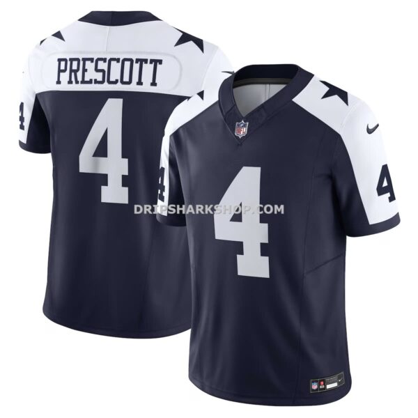 Mens Nike Dak Prescott Navy Dallas Cowboys Vapor Fuse Limited Jersey