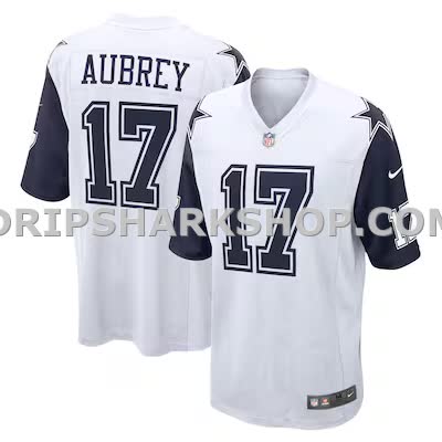 Mens Nike Brandon Aubrey White Dallas Cowboys Alternate Game Team Jersey