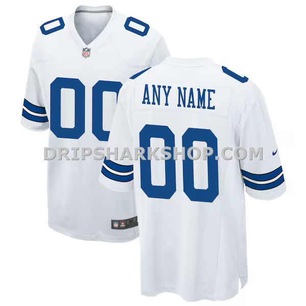 Mens Nike White Dallas Cowboys Custom Game Jersey Pi3889000