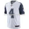 Mens Nike Dak Prescott Dallas Cowboys White Color Rush Vapor Limited Jersey Pi3687000