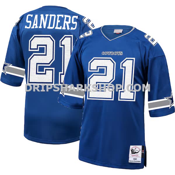 Mens Mitchell And Ness Deion Sanders Royal Dallas Cowboys 1996 Authentic Throwback Retired Player Jersey Pi4997000