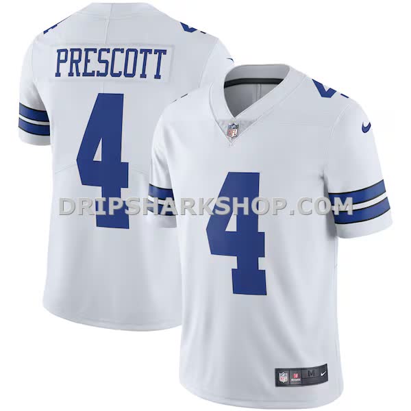 Mens Nike Dak Prescott White Dallas Cowboys Vapor Limited Player Jersey Pi3687000