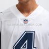 NFL0941e1G02-a33b15 Mens Nike Dak Prescott Dallas Cowboys White Color Rush Vapor Limited Jersey