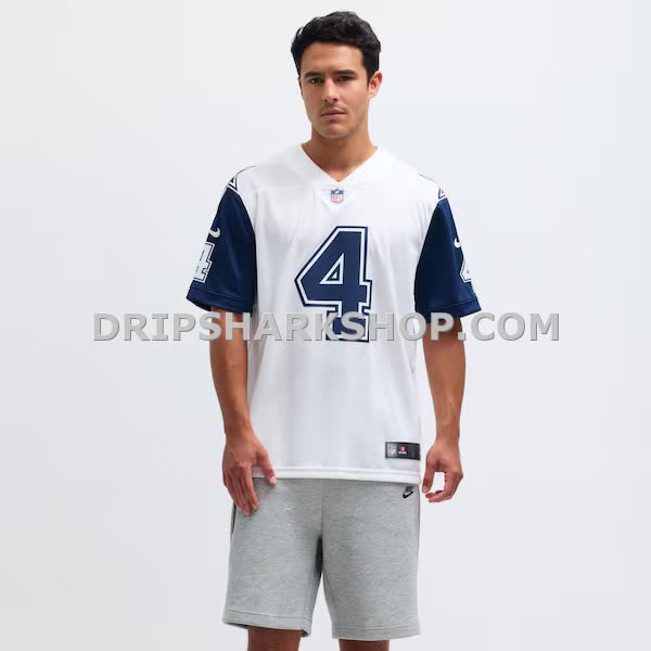 Mens Nike Dak Prescott Dallas Cowboys White Color Rush Vapor Limited Jersey